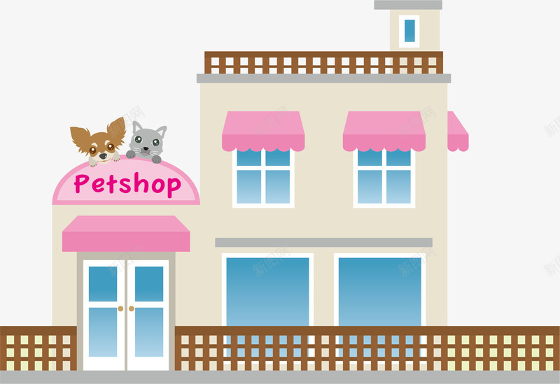 粉色超市图标png_新图网 https://ixintu.com 便利超市 便利超市logo 卡通 小型超市 浪漫 粉色