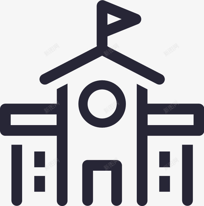 学校管理矢量图图标eps_新图网 https://ixintu.com 学校管理 矢量图 管理logo