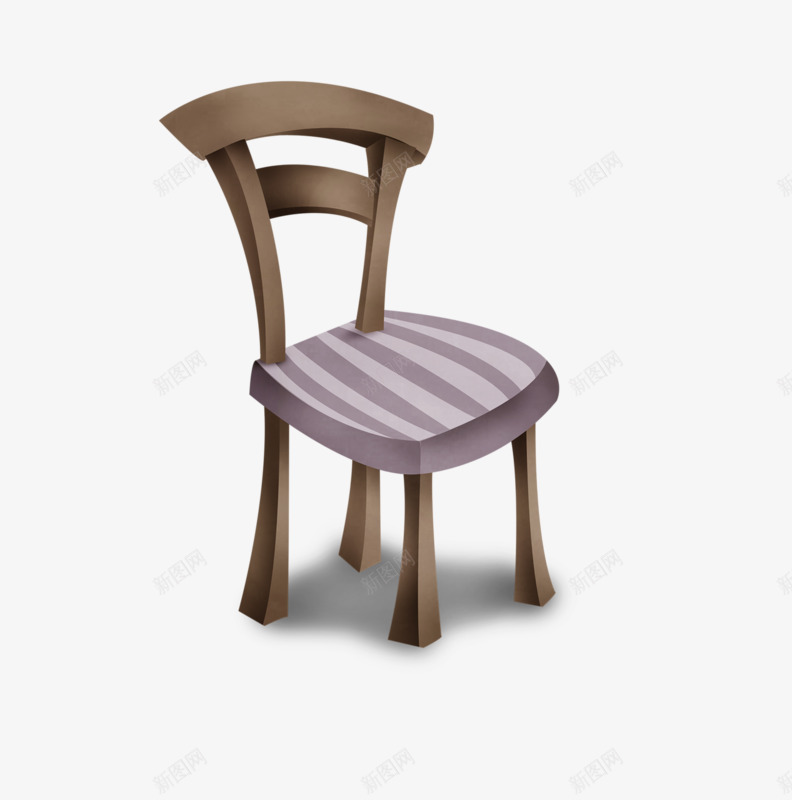 卡通手绘木质条纹椅子png免抠素材_新图网 https://ixintu.com 卡通 卡通条纹 木质 条纹 椅子