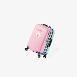 粉色旅行箱素材