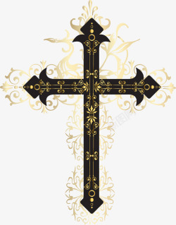 金色的十字架十字架高清图片