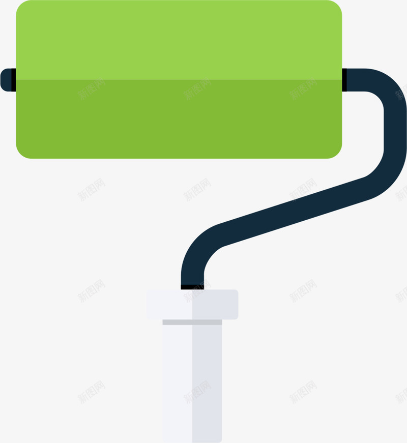 油漆辊GreenFlaticons图标png_新图网 https://ixintu.com Paint Roller 油漆 辊