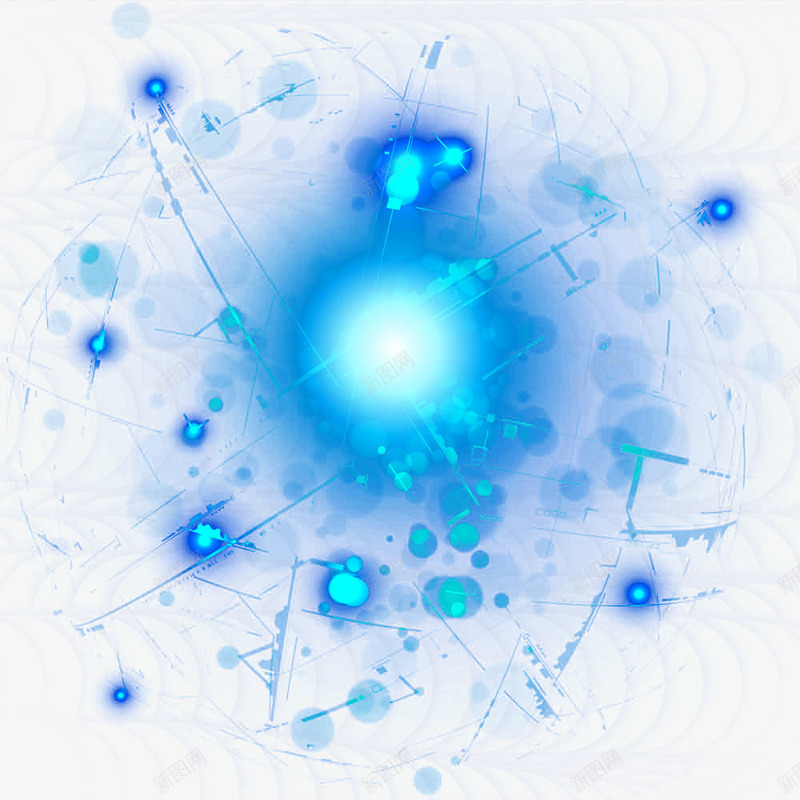 蓝色科技情报网png免抠素材_新图网 https://ixintu.com 信息 情报组 科技信息 科技光效 科技投影信息 蓝色科技情报网