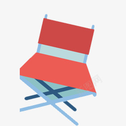 折叠椅png免抠素材_新图网 https://ixintu.com 卡通 折叠 椅子