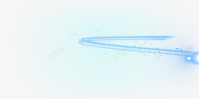蓝色科技光效海报装饰png免抠素材_新图网 https://ixintu.com 海报 科技 蓝色 装饰