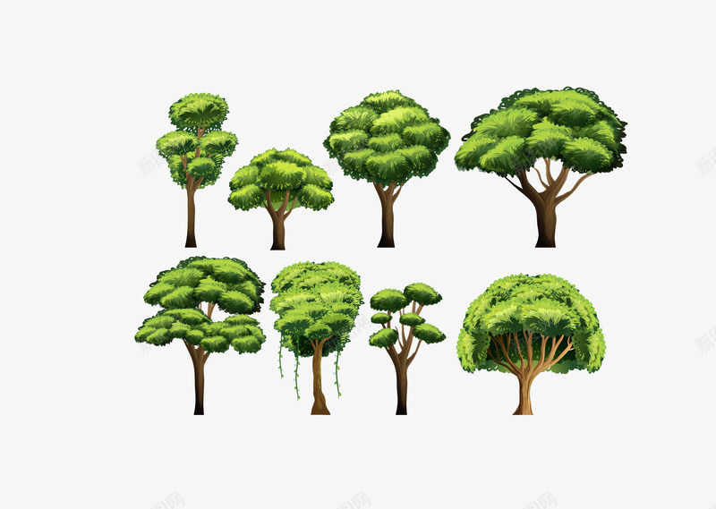 绿色森林灌木林png免抠素材_新图网 https://ixintu.com 森林 灌木林 矢量灌木林 绿色灌木林