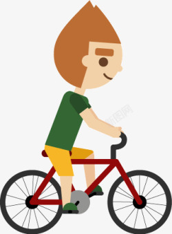 骑自行车插画体育运动人物插图矢量图高清图片