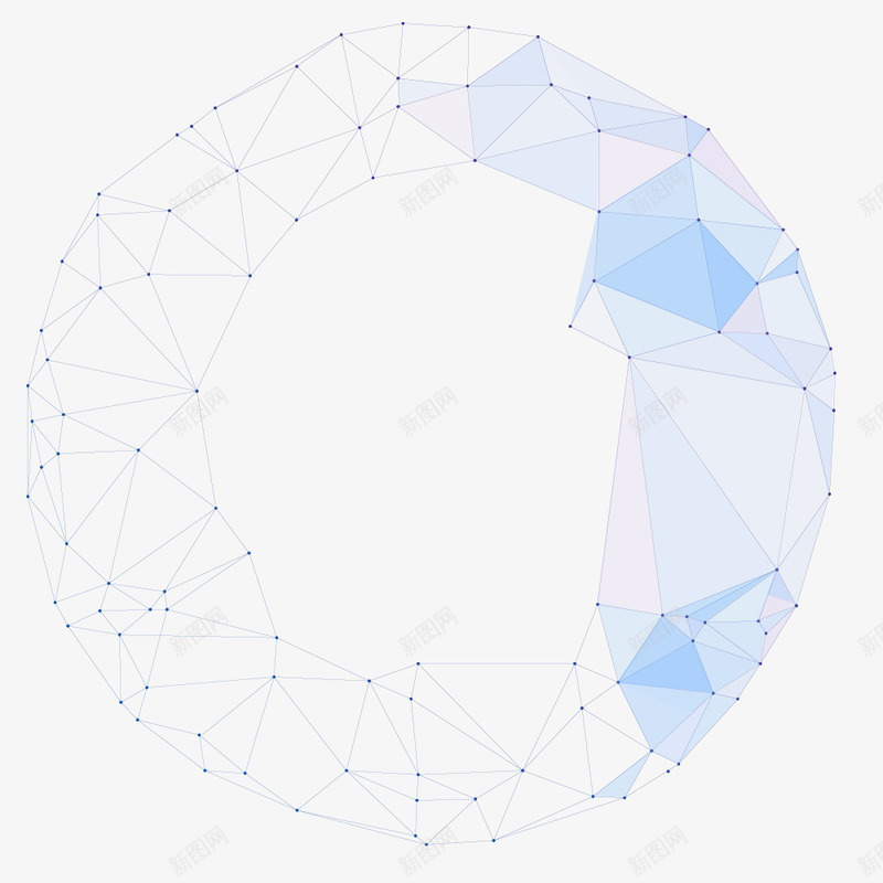 晶体化的圆png免抠素材_新图网 https://ixintu.com 创新 圆 晶体化 科技
