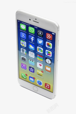 手机底部菜单白色苹果智能手机高清图片