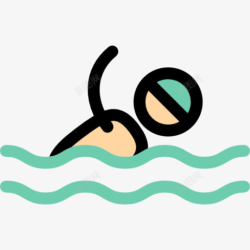 游泳图标png_新图网 https://ixintu.com 体育 奥运会 水上运动 游泳