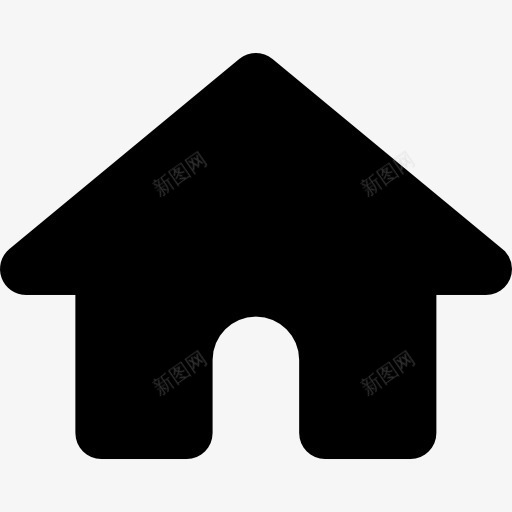 家图标png_新图网 https://ixintu.com 家 家庭 形状 房子 接口 普遍的 象征 轮廓 通用的图标 黑色