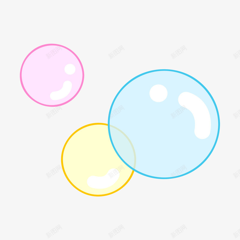 彩色气泡png免抠素材_新图网 https://ixintu.com 彩色 气泡 素材 颜色
