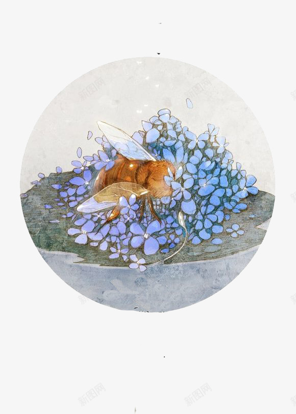 在花中的蜜蜂png免抠素材_新图网 https://ixintu.com 花 花朵 蜂 蜂蜜 蜜蜂