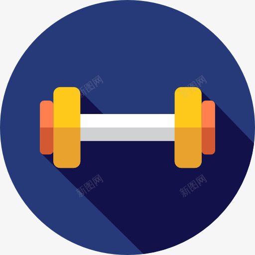哑铃图标png_新图网 https://ixintu.com 举重 体育竞赛 体重 健身房 哑铃 器皿 工具 运动