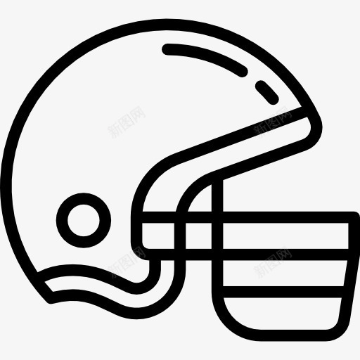 美式橄榄球头盔图标png_新图网 https://ixintu.com 体育 保护 嬉戏 播放器