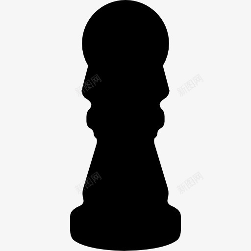 国际象棋棋子的黑色形状的侧视图图标png_新图网 https://ixintu.com 体育 块 多项运动 棋子 游戏 片 西洋棋 象棋 象棋棋子 黑色的剪影