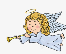可爱天使PNG卡通女孩矢量图高清图片