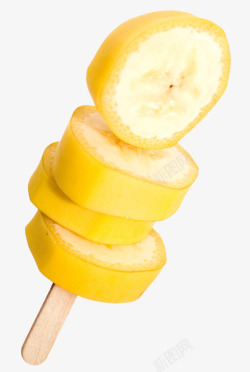 一串香蕉片素材