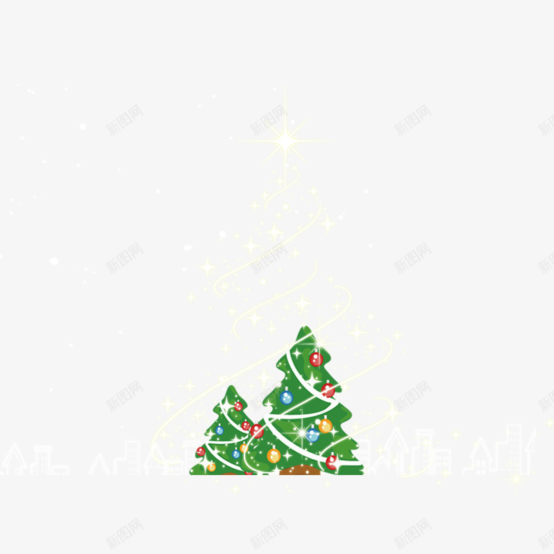 唯美松树图标png_新图网 https://ixintu.com 唯美 圣诞 平面 彩灯 松树 植物 活动 节日 设计