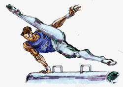体操运动员插图素材