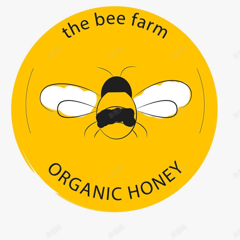 创意有机蜂蜜标志矢量图ai免抠素材_新图网 https://ixintu.com 健康 有机 标志 标签设计 蜂蜜 蜜蜂 矢量图