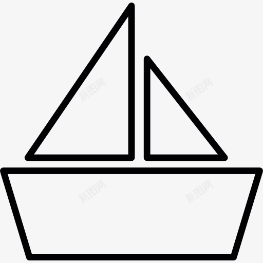 折纸船图标png_新图网 https://ixintu.com 折纸 纸 纸船 船