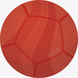 卡通足球运动红色足球案矢矢量图素材