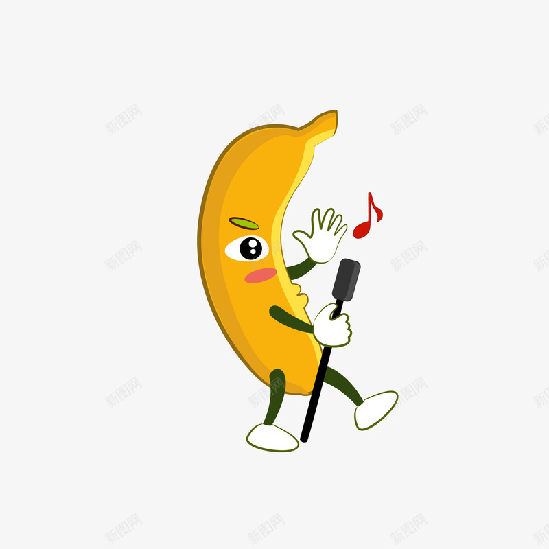 唱歌可爱香蕉矢量图eps免抠素材_新图网 https://ixintu.com png免抠图 乐符 卡通 可爱 手绘唱歌 搞怪 新鲜 水果 表情 矢量图