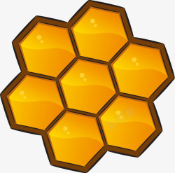 蜜巢黄色蜜巢蜂蜜图案高清图片