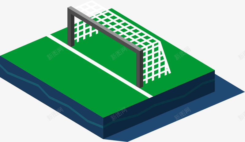 立体简约足球球门png免抠素材_新图网 https://ixintu.com 体育 球类运动 球赛 立体球门 竞技 足球 锻炼