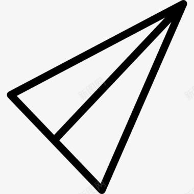 折纸飞机飞图标图标
