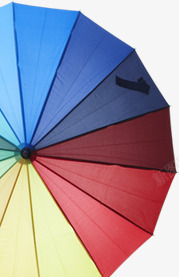 颜色手绘夏日雨伞效果素材