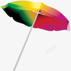 摄影手绘颜色雨伞素材