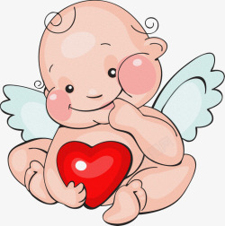 天使爱心婴儿天使高清图片