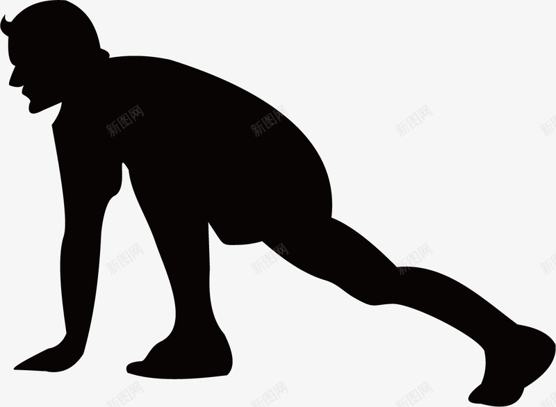 运动人物剪影png免抠素材_新图网 https://ixintu.com 体育锻炼 健身 健身运动 平面设计 跑步 跑步影子 运动人物剪影 运动员