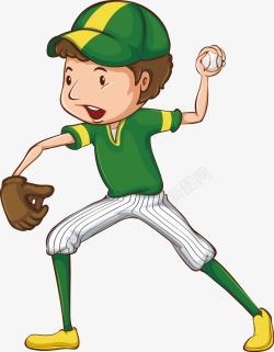 绿色少年棒球对抗赛素材