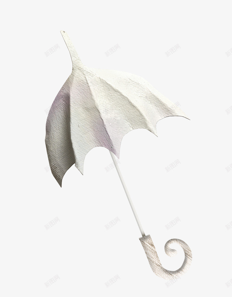 白色的雨伞png免抠素材_新图网 https://ixintu.com 伞 剪纸 折纸伞 雨伞