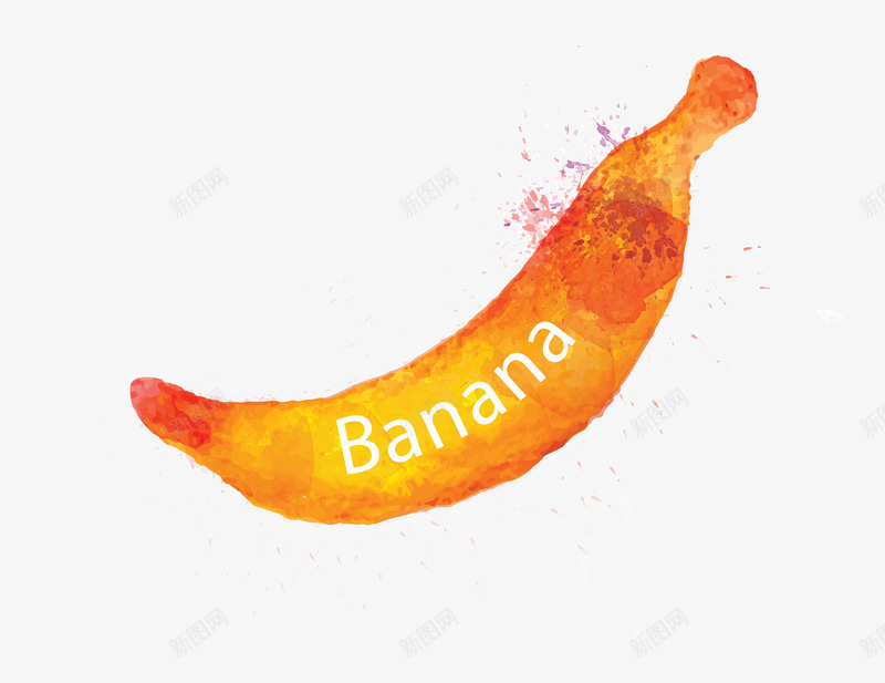 彩色手绘水果香蕉矢量图eps免抠素材_新图网 https://ixintu.com 彩色手绘香蕉 水果 矢量香蕉 香蕉 矢量图