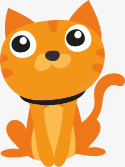 动物角色卡通猫咪装饰贴纸高清图片