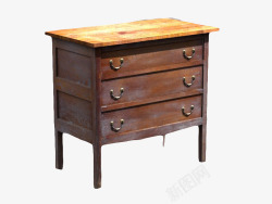 高脚棕色旧桌子破旧桌子高清图片