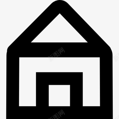 几何的房子图标图标