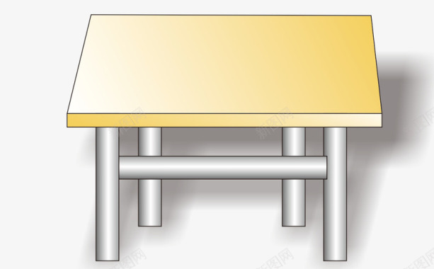 方桌手绘桌子图标图标