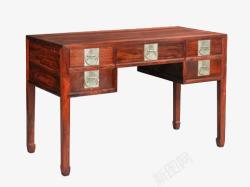复古实物家具古代书桌桌子素材