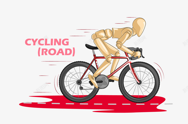 cyclingroad矢量图eps免抠素材_新图网 https://ixintu.com 体育项目 木偶人 自行车比赛 矢量图