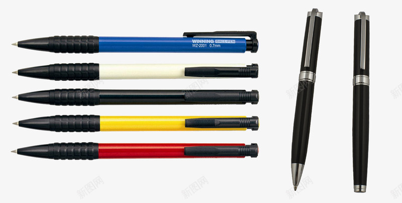 钢笔圆珠笔png免抠素材_新图网 https://ixintu.com 写字 圆珠笔 文具 笔 钢笔