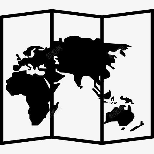地球地图纸图标png_新图网 https://ixintu.com 地图 地图和国旗 地球 地球图标 大洲 工具 折叠 纸