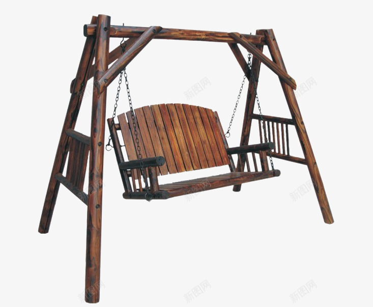 碳化木摇椅png免抠素材_新图网 https://ixintu.com 创意 木制品 木头 碳化木 碳化木产品 碳化木制作 碳化木摇椅