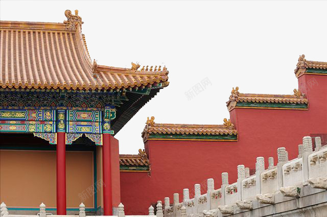 红色阶梯式的屋檐角png免抠素材_新图网 https://ixintu.com 中国 建筑物 房子 檐角 红色 装饰 设计 阶梯式