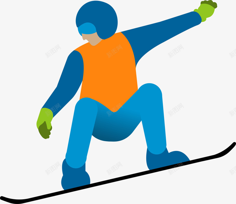 卡通滑雪运动人物插画矢量图ai免抠素材_新图网 https://ixintu.com 人物 体育 健身运动 卡通运动员 手绘运动员 运动 运动人物 运动员 矢量图