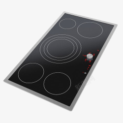 黑色电磁炉长条黑色电磁炉厨房台面高清图片